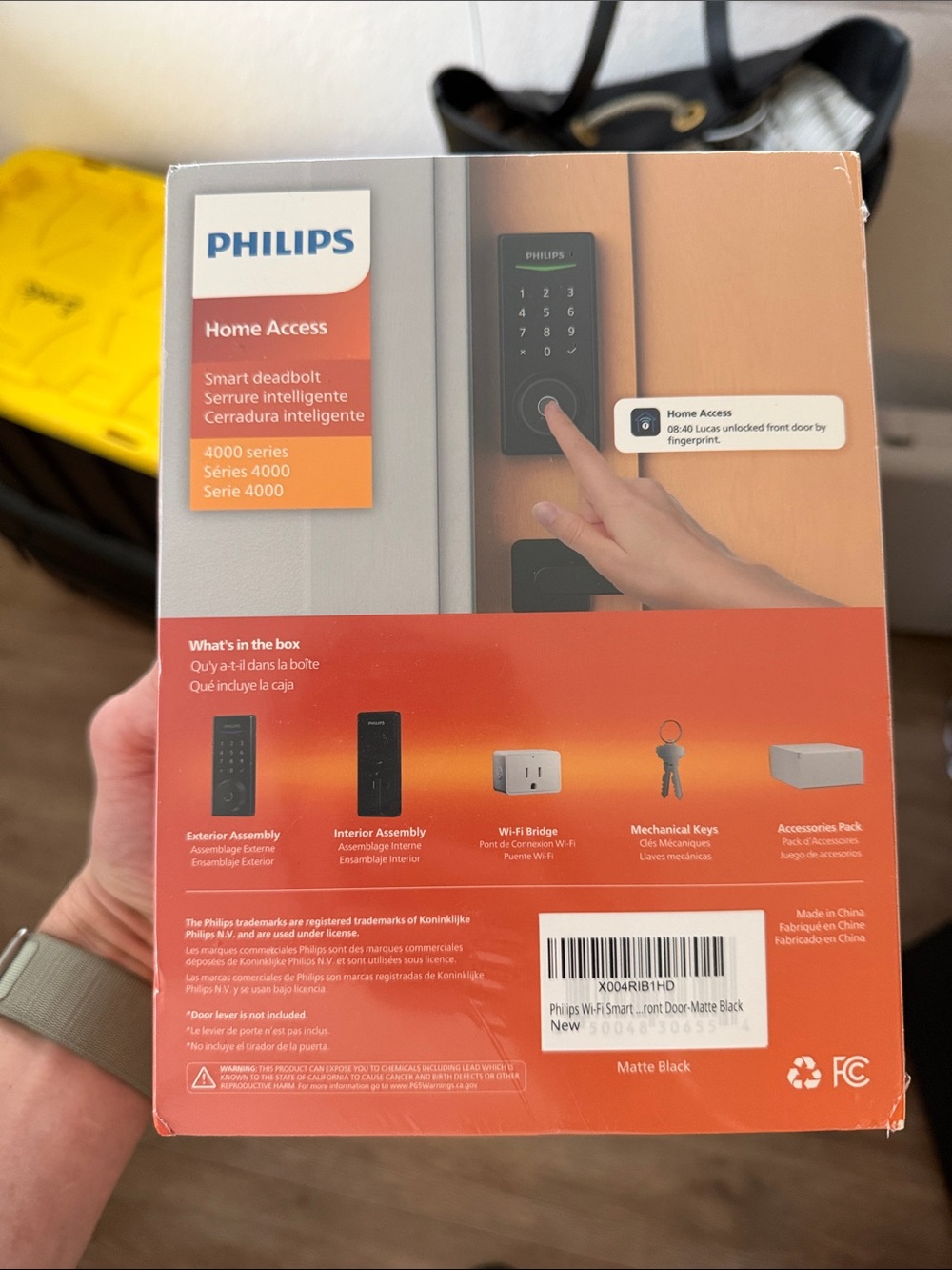 Philips Smart Deadbolt Touchscreen Keypad in Matte Black